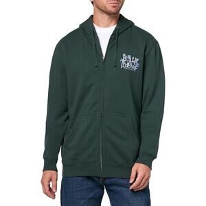 Billabong Men's Short Sands Hoodie Zip Fleece Sweatshirt, Forest Green
